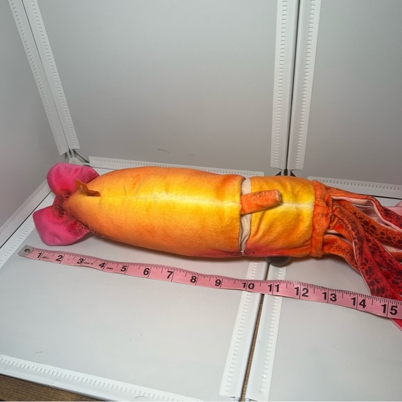 WILD REPUBLIC Giant Squid Large 30” PLUSH Realistic Stuffed Marine Orange Pink - Picture 5 of 6